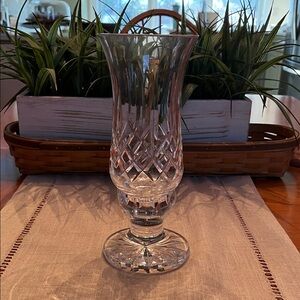 Waterford LISMORE Crystal 2pc Hurricane Lamp